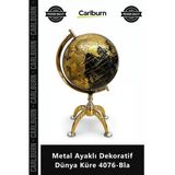Özel Üretim Ofis Hediyesi Masa Üstü Modern Tasarım Şık Metal Ayaklı Dekoratif Dünya Küre 4076Bla