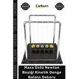 Özel Üretim Ofis Hediyesi Metal Fizik Tasarım Masa Üstü Newton Beşiği Kinetik Denge Balans Dekoru