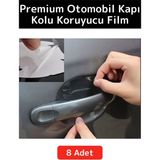 Özel Üretim Otomobil Kapı Yuvası Kapı Kolu Çizilme Aşınma Darbe Koruyucu Film 8'li Set