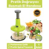 Özel Üretim Paslanmaz Bıçaklı Taşınabilir Basmalı El Rondosu Blender Sebze Meyve Soğan Doğrayıcı