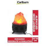Özel Üretim Piili Piriz Fiş Takmalı 20 35cm Dumansız Dekoratif Alevli Led Lamba