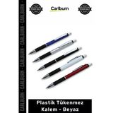 Özel Üretim Promosyon Logolu Kaliteli Kurumsal Baskılı Tasarım Hızlı Plastik Tükenmez Kalem Beyaz
