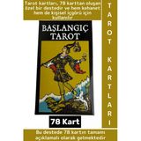 Özel Üretim Psikolojik Kişisel İç Yansıtma Kehanet Açıklamalı Başlangıç Tarot Destesi 78 Kart