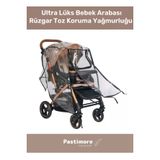 Özel Üretim Pvc Üretim Pencereli Ultra Lüks Fermuarlı Bebek Arabası Yağmurluğu