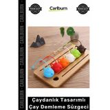 Özel Üretim Renkli Silikon Bitki Çayı Demleyici Dayanıklı Çaydanlık Tasarımlı Çay Demleme Süzgeci