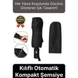 Özel Üretim Rüzgara Dayanıklı Su Geçirmez Konforlu Sağlam 8 Telli Kılıflı Otomatik Kompakt Şemsiye