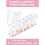 Özel Üretim Sağlık Dostu Abs Plastik Haftalık Günlük 7 Bölmeli Hap Kutusu