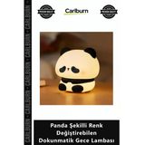 Özel Üretim Şarjlı Silikon Çocuk Odası Panda Şekilli Renk Ğiştirebilen Dokunmatik Gece Lambası