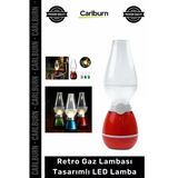 Özel Üretim Şarjlı Üfleme Sensörlü Nostaljik Dekoratif Masa Retro Gaz Lambası Tasarımlı Led Lamba