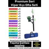 Özel Üretim Şık Taşıma Çantalı Hazır Kurulu Balık Viper Kıyı Olta Seti - 3m Kamış