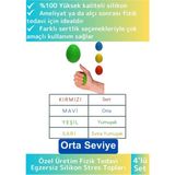 Özel Üretim Silikon Fizik Tedavi Egzersiz Stres Topları El Bilek Parmak Güçlendirme Topları 4lü Set