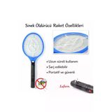 Özel Üretim Sinek Öldürücü Raket Şarjlı Haşere Elektrikli Sineksavar Dayanıklı 3 Katmanlı Metal Ağ