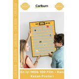 Özel Üretim Sinema Sever Hediye Dekoratif İnteraktif Tablo En iyi IMDb 100 Film Kazı Kazan Posteri