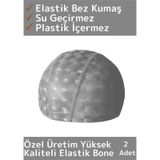 Özel Üretim Su Geçirmez Yüzücü Havuz Deniz Bonesi Elastik Bez Yüzme Şapkası Bone 2 Adet Çok Renkli
