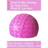 Özel Üretim Su Geçirmez Yüzücü Havuz Deniz Bonesi Elastik Bez Yüzme Şapkası Bone 2 Adet - Standart - Çok Renkli