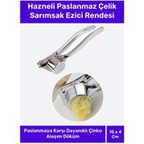 Özel Üretim Suya Dayanıklı Paslanmaz Kompakt Çelik Sarımsak Ezme Aleti Rendesi - Tek Ebat - Ahşap