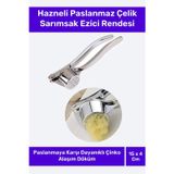 Özel Üretim Suya Dayanıklı Paslanmaz Kompakt Çelik Sarımsak Ezme Aleti Rendesi