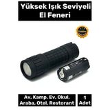 Özel Üretim Tek Modlu 10 Metre Menzilli Beyaz Aydınlatmalı 3 AAA Pille Çalışan SMD Ledli El Feneri