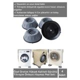 Özel Üretim Titreşim Önleyici Kaydırma Çamaşır Makinesi Mobilya Sabitleyici Ayak 4 Adet