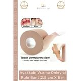 Özel Üretim Topuk Koruyucu Konforlu Esnek Ayak Sağlığı Ayakkabı Vurma Önleyici Rulo Bant 2.5 Cm X 5 M
