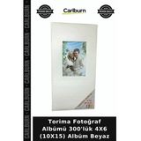 Özel Üretim Torima Fotoğraf Albümü 300'Lük 4X6 (10X15) Albüm Beyaz Kılıf Dekoratif Sayfa