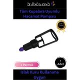 Özel Üretim Tüm Kupalara Uyumlu 2 Parmak Islak Kuru Kullanıma Uygun Dayanıklı Hacamat Pompası 1 Adet