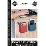 Özel Üretim Yapışkanlı Kablo Düzenleyici Kumanda Organizer Raf Duvara Monte Telefon Şarj İstasyonu