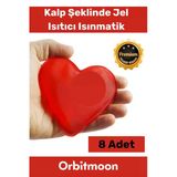Özel Üretim Yeni Seri Kalp Şeklinde Jel Isıtıcı Pratik El Isıtıcısı Isınmatik Cep Sobası 8'li Set