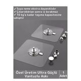 Özel Üretim Yüksek Kaliteli Suya Neme Ekstra Dayanıklı Montajsız Ultra Güçlü Vantuzlu Askı 1 Adet