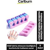 Özel Üretim Yumuşak Esnek Oje Bulaştırmaz Parmak Ayırıcı Sünger Manikür Pedikür Aparatı 5 Adet