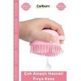 Özel Üretim Yumuşak Silikon Banyo Masaj Şampuan Duş Jeli Hazneli Vücut Çok Amaçlı Hazneli Fırça Kese