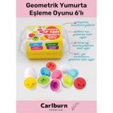 Özel Üretim Zeka Geliştirici Eğitici Çocuk El Göz Kordinasyonu Geometrik Yumurta Eşleme Oyunu 6'lı