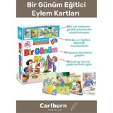 Özel Üretim Zeka Geliştirici Eğitici Kişisel Gelişim Çocuk Bir Günüm Eylem Resimli Aktivite Kartları