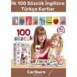 Özel Üretim Zeka Geliştirici Yabancı Dil Eğitici Çocuk Ilk 100 Sözcük Ingilizce Türkçe Kartlar