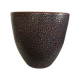 Özel Yapım Bordo Renk Sırlı Toprak Saksı (36*39 Cm)