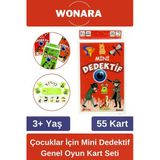 Özel Zeka Geliştirici Eğitici Ailece Çocuklara Eğlenceli Mini Dedektif Genl Oyun Kart Seti