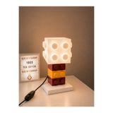 Özel3DBaskılar Özel 3D Baskılar Galatasaray Temalı LEGO Blok Tasarımlı LED Gece Lambası – 3D Baskı Masa Lambası