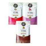 Ozeline Aromalı Türk Kahvesi Seti 3x100 g (Dağ Çilekli, Güllü, Fındıklı)