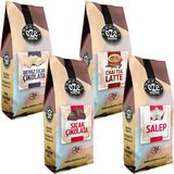 OZELİNE Kış Seti 4x250 g (Salep, Sıcak Çikolata, Beyaz Sıcak Çikolata, Chai Tea Latte) - 1 kg