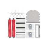 Ozemtek Beyaz Yedek Alt Kapak,Toz Torbalı,Hepa Filtre,Mop Mega Set-17 Parça Roborock Q7 Max Q7 Max Plus ile uyumlu