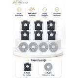 Ozemtek Dreame L10S Pro Ultra Heat / L10S Ultra Gen 2 / L10S Plus Robot Süpürge Mop Paspas Toz Torbası Yedek Parça Set 10 Parça