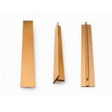 Özen Düz Bronz Metal Çekmece Kulpu 160 mm Mobilya Dolap Kapak Kulp Mutfak Banyo Vestiyer Kulbu