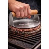 ÖZEN ENDÜSTRİYEL MUTFAK 16 cm Smash Burger Hamburger Köfte Presi 304 kalite Paslanmaz 3mm kalınlık
