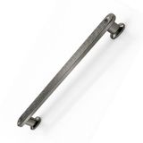 Özen Füme Çekmece Kulp (224 Mm) Dolap Çekmece Gardrop Mobilya Füme Lüks Çizgili Kulp