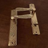 Özen Handles İmza Titanyum Zk19 Zamak Aynalı Wc Banyo Kapı Kolu Sağ Basar 1 Takım