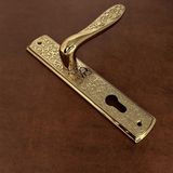 Özen Handles Imza Titanyum ZK19 Zamak Aynalı Yale Çelik Kapı Kolu Sağ Basar Tek Yön - 1 Adet