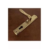 Özen Handles İmza Titanyum ZK19 Zamak Aynalı Yale Çelik Kapı Kolu Sol Basar Tek Yön
