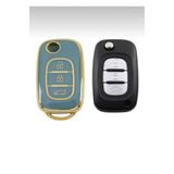 ÖZEN KEYS Megane 3 Fluence 3 Buton GRİ GOLD Anahtar Kumanda Kabı KılıfI