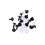 Özene Bezene Siyah 10 Çift 12 mm Güvenli Amigurumi Gözü