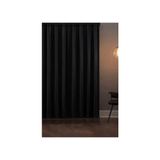 Özenev Enxboy Blackout Işık Geçirmez Fon Perde V-11 Siyah Düz Desenli Pilesiz Ekstraforlu - 250 x 280 cm